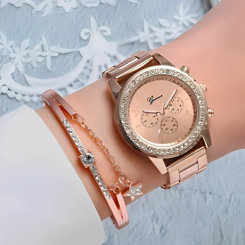 Ladies Quartz Wrist Fashion Women Diamond Watches