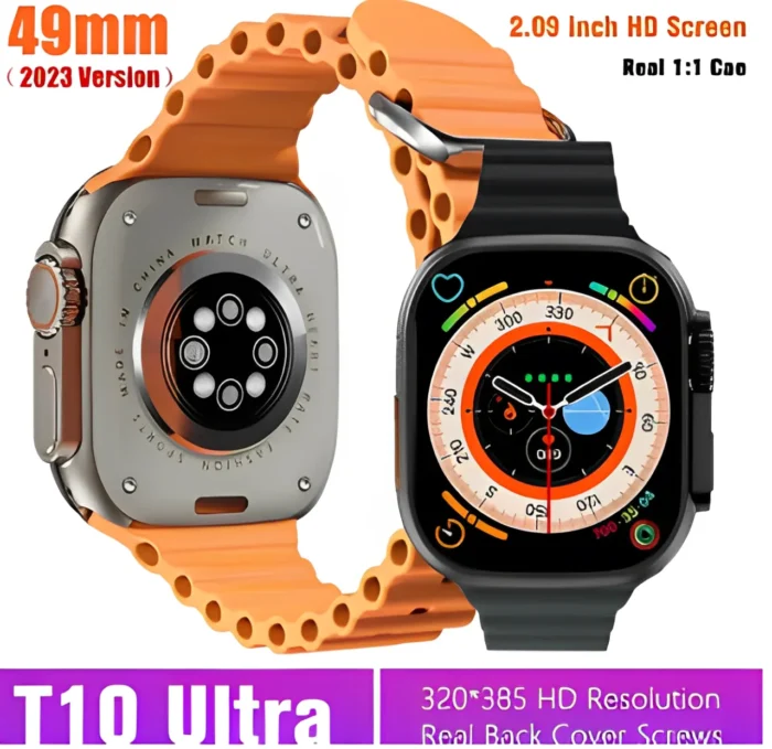 T10 Ultra Smartwatch 2.09inch HD Big Screen Magnetic Wireless Charging Watch