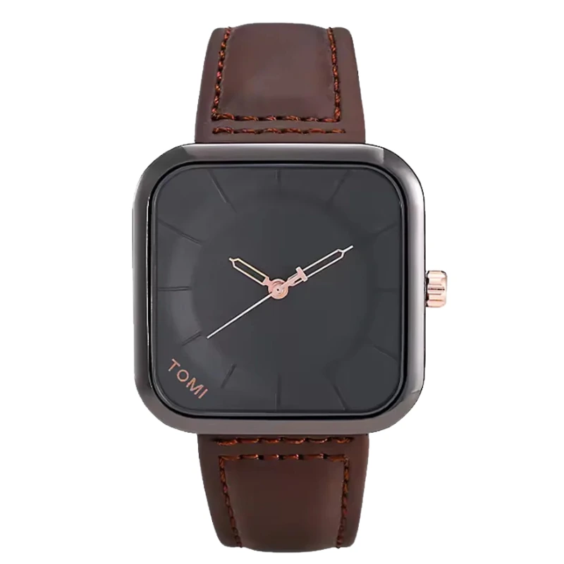 Tomi Coffee Black Square Dial