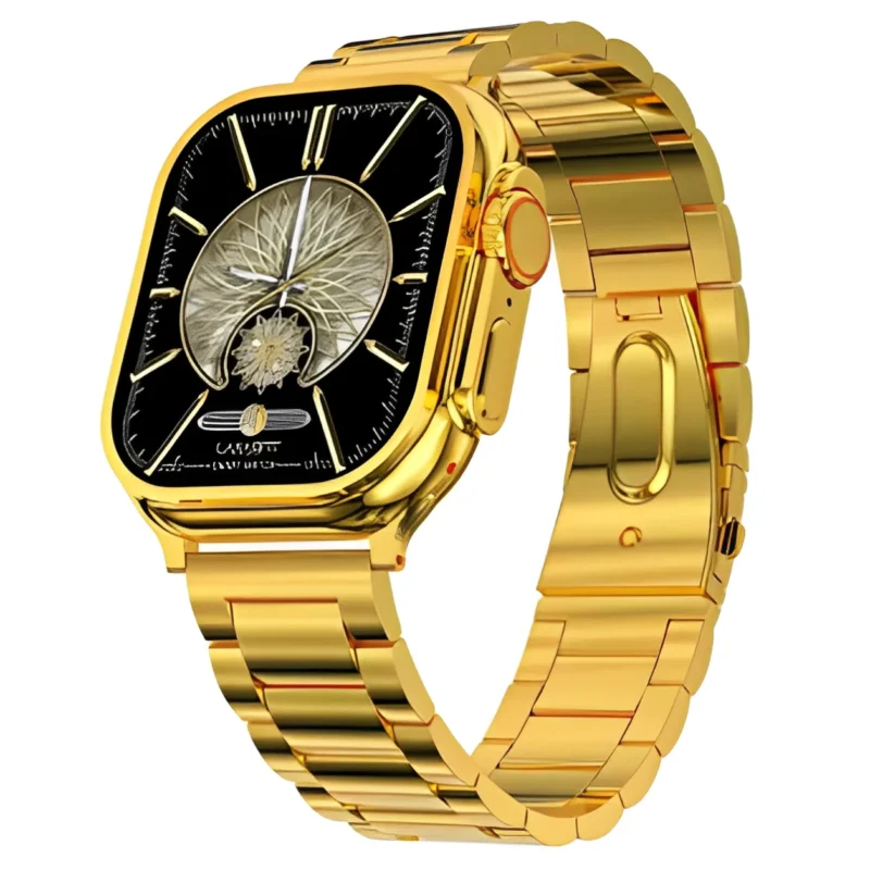 Z76 Ultra Smart Watch Golden Edition BT Calling & Big 2.06 Infinite Display