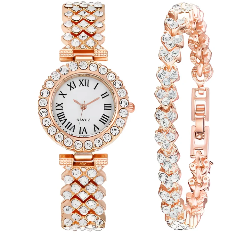 Women Steel Bracelet Watch Quartz